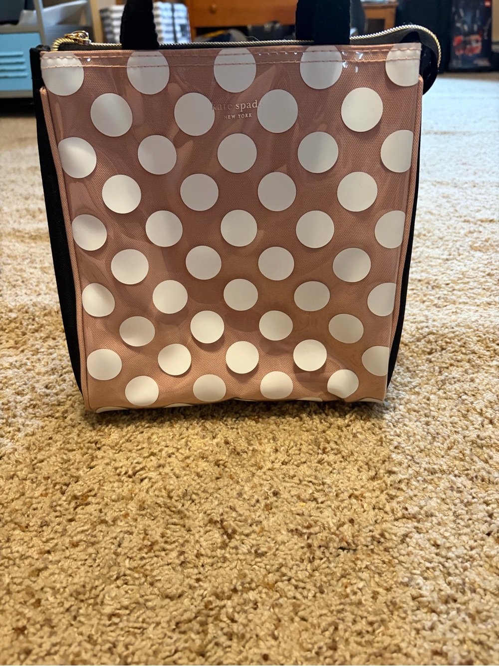 kate spade Pink and White Polka Dot Tote